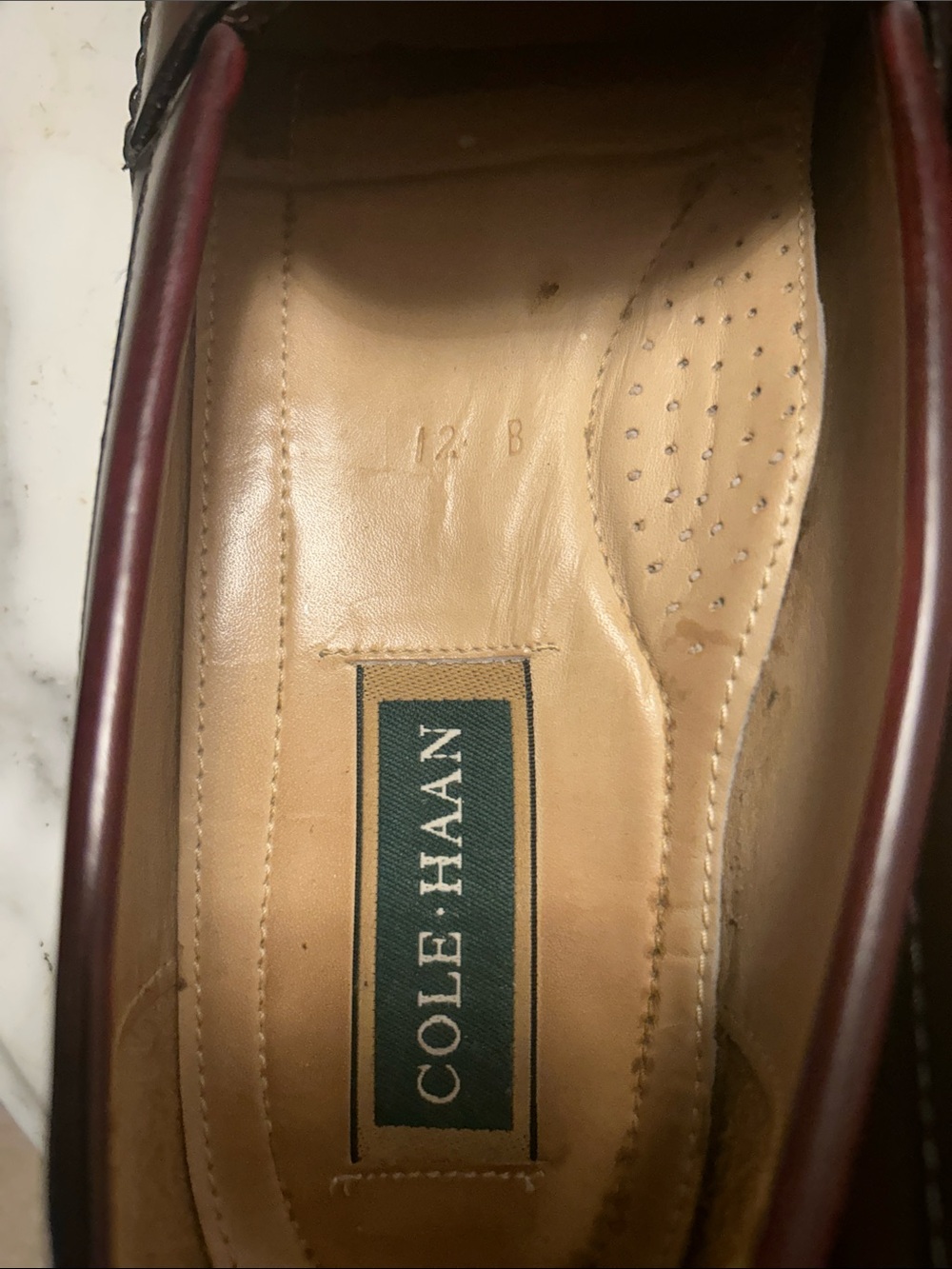 Cole Haan Men’s 12 Burgundy Leather Penny Loafers. In great shape! - Picture 5 of 5